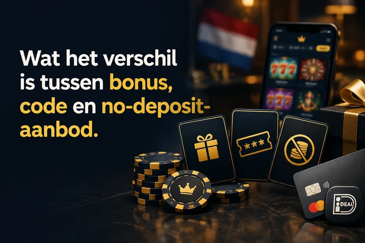 Wat het verschil is tussen bonus, code en no-deposit-aanbod