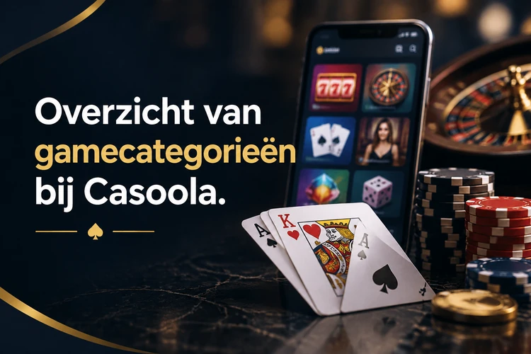 Overzicht van gamecategorieën bij Casoola