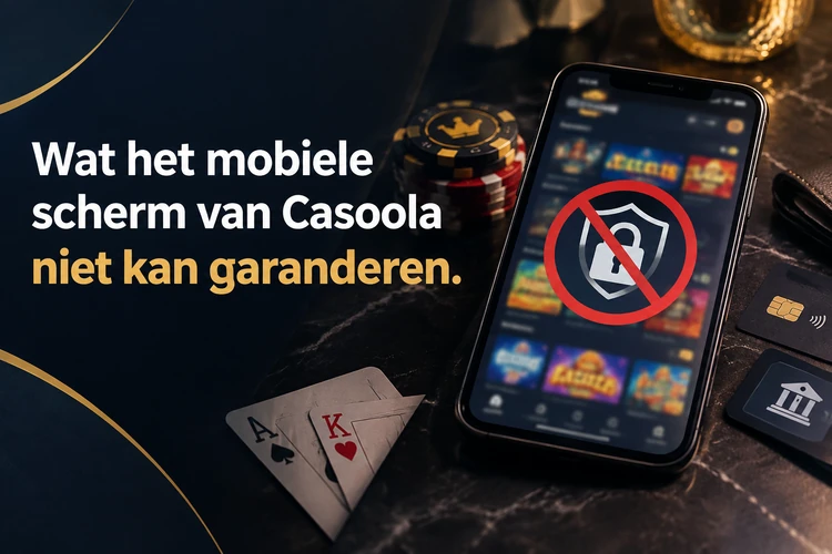 Wat het mobiele scherm van Casoola niet kan garanderen