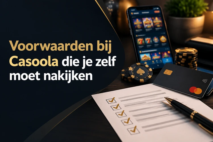 Voorwaarden bij Casoola die je zelf moet nakijken
